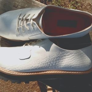 Aqua | Rena Croc-Embossed Loafers